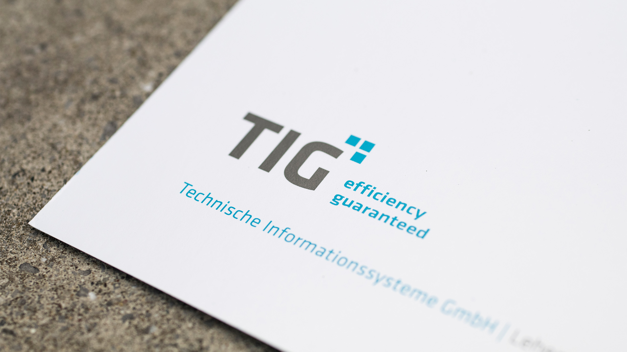 Tig Logo Auf Papier