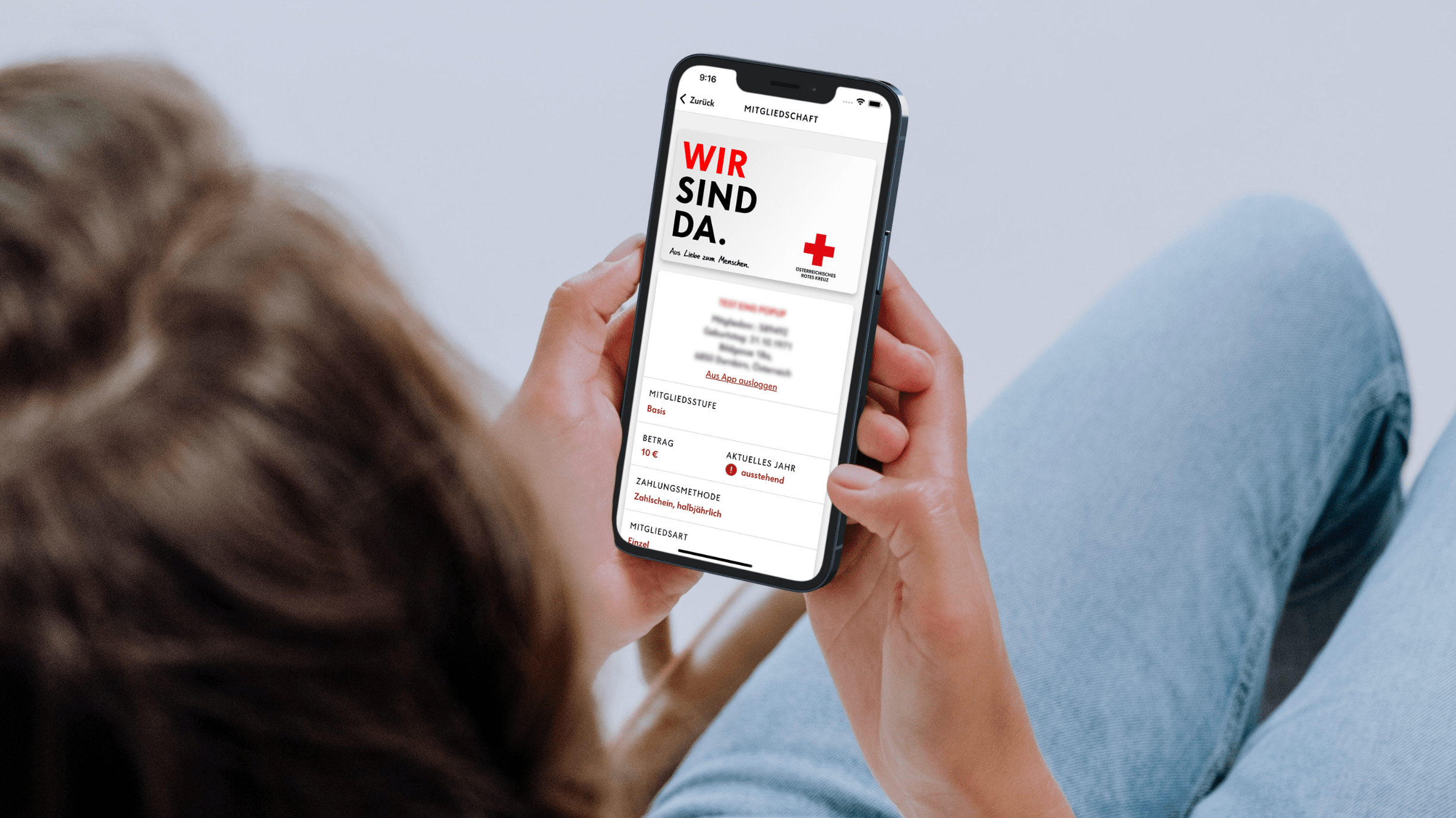 Iphone Mit Rotes Kreuz App Mitgliedskarte